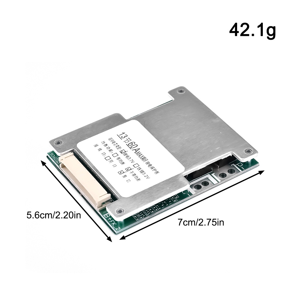 RIRIHI Bảng mạch bảo vệ pin lithium cho 13S 48V 60A