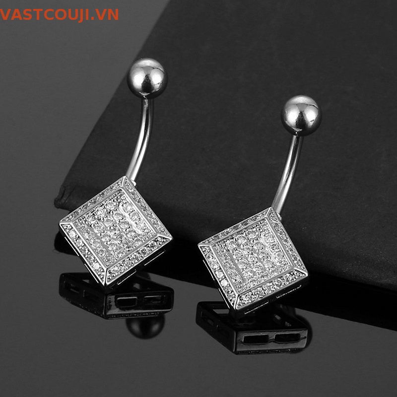 Khuyên Rốn Đính Đá Zircon Lấp Lánh Thời Trang Cho Nữ