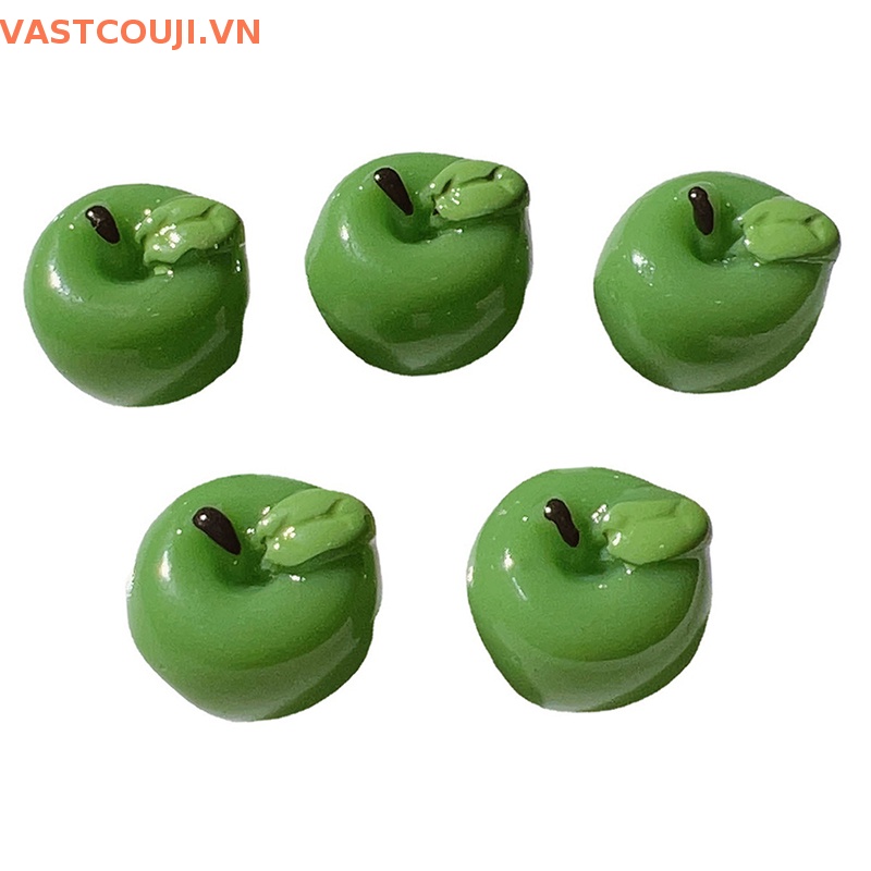Set 5 Quả Táo Giả Mini Xinh Xắn Dùng Để Trang Trí Nhà Búp Bê 1: 12