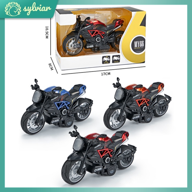Mô Hình Xe Mô Tô Có Đèn Và Nhạc Bằng Hợp Kim Tỉ Lệ 1: 14 Dành Cho Bé Trai