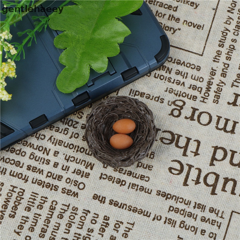 1 Mô Hình Tổ Chim Mini Bằng Nhựa Resin Trang Trí Tiểu Cảnh