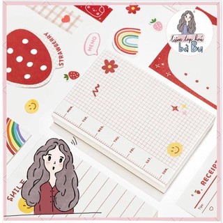 Tập 100 tờ note dễ thương, mỗi tập 3 mẫu (có mix)