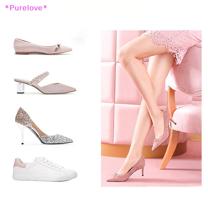 1 Cặp Miếng Lót Giày Bằng Silicone Chống Trượt Tiện Lợi