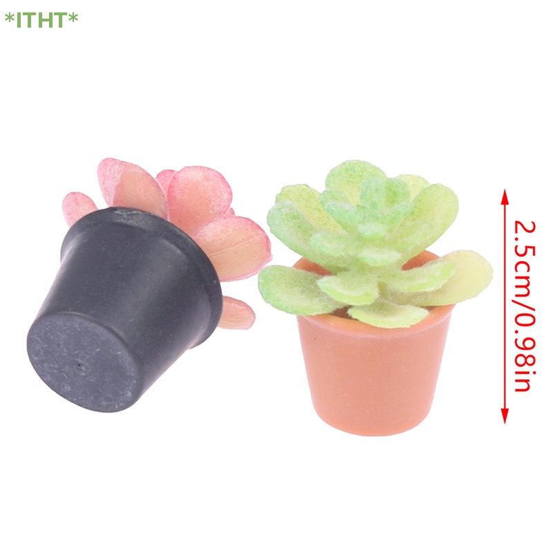 Bộ 2 Chậu Cây Mini Trang Trí Nhà Búp Bê 1: 12 Mới