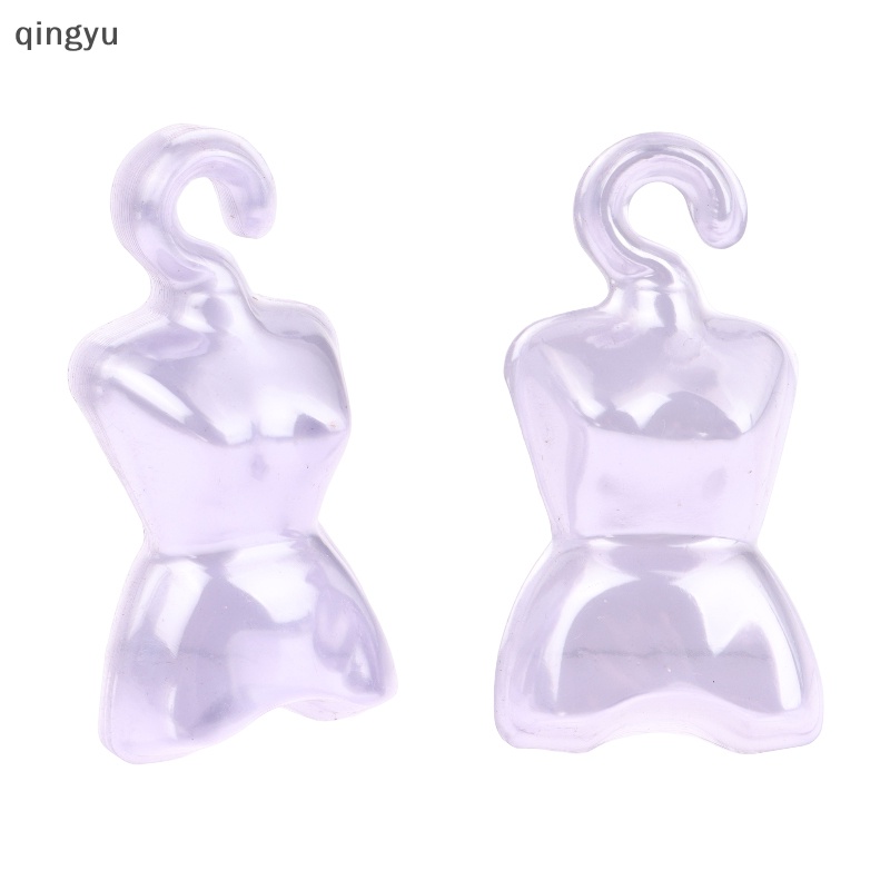 Set 200 Móc Treo Quần Áo Búp Bê 11cm Bằng Nhựa Dễ Thương