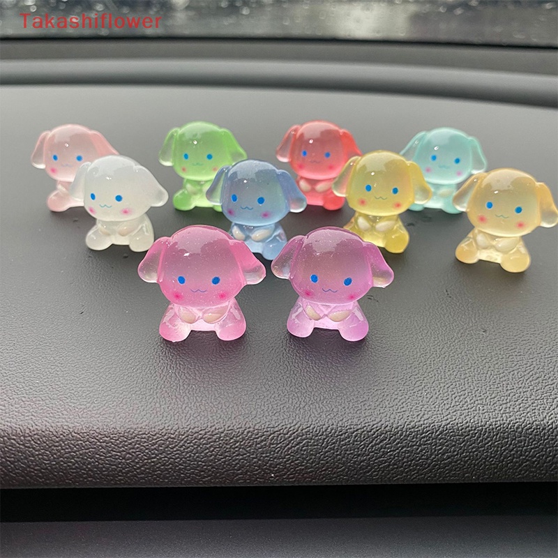 Set 5 Chú Chó Hoạt Hình Phát Sáng Dùng Để Trang Trí Trang Sức DIY