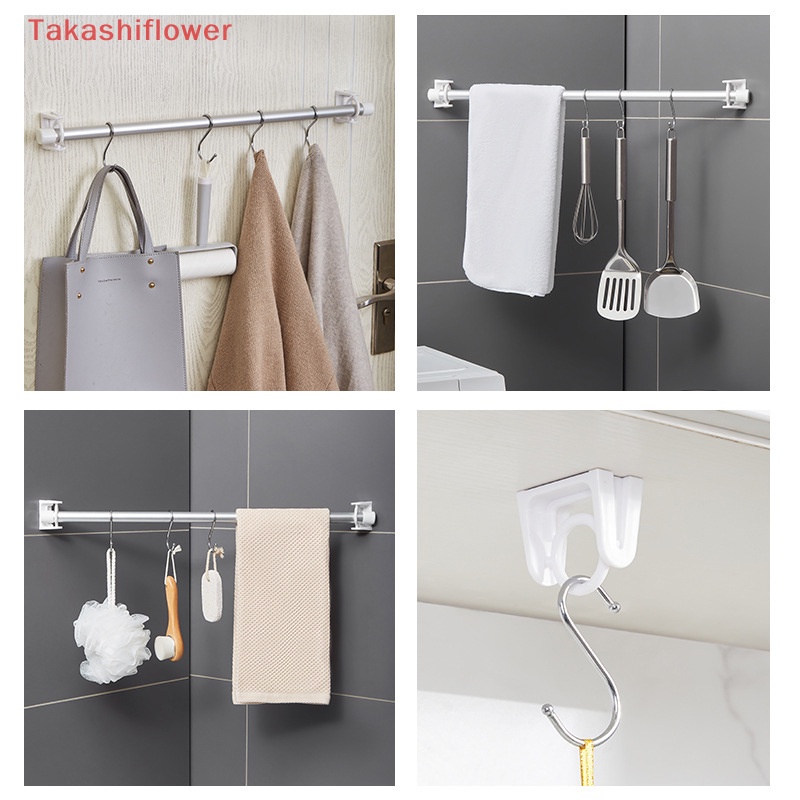 Set 2 Móc Treo Đồ Tự Dính Có Thể Xoay Tiện Dụng Cho Nhà Tắm