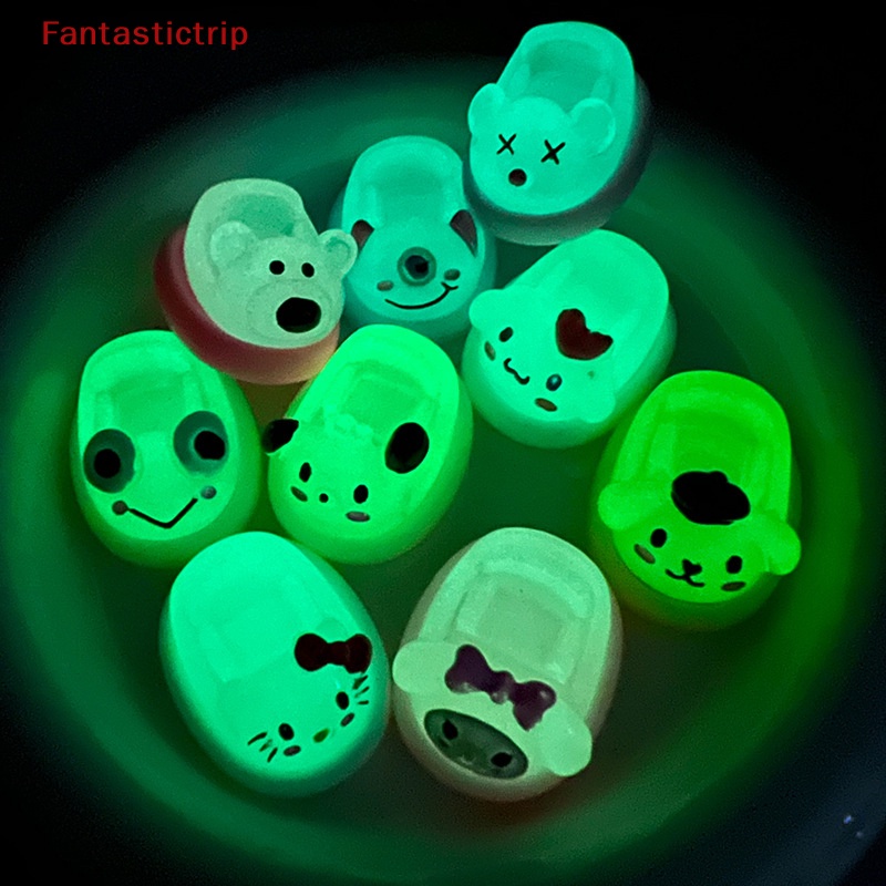 [Fantastictrip] Đồ Chơi Tấm Chắn Mô Phỏng Ba Chiều Dạ Quang Bằng Nhựa Resin Trang Sức / Điện Thoại Di Động DIY Mới