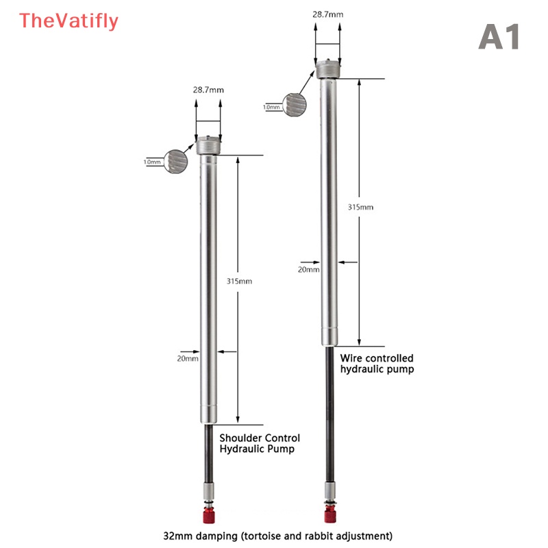 Phuộc Giảm Xóc 32 / 34mm Bằng Hợp Kim Thép Cho Xe Đạp Điều Khiển Từ Xa
