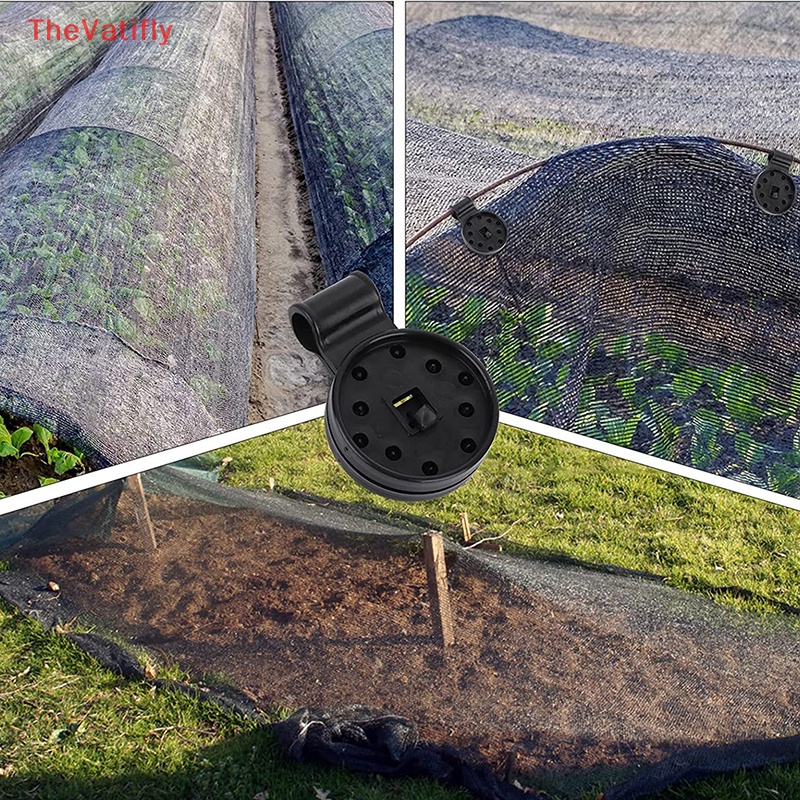 [Thevalifly] Set 10 Kẹp Nhựa Cố Định Tấm Che Nắng Cho Nhà Kính