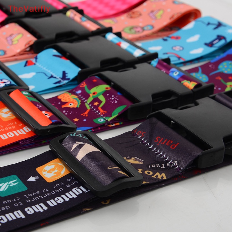 [Thevalifly] Dây Đai Hành Lý Du Lịch Dày Không Phai Màu Có Thể Điều Chỉnh