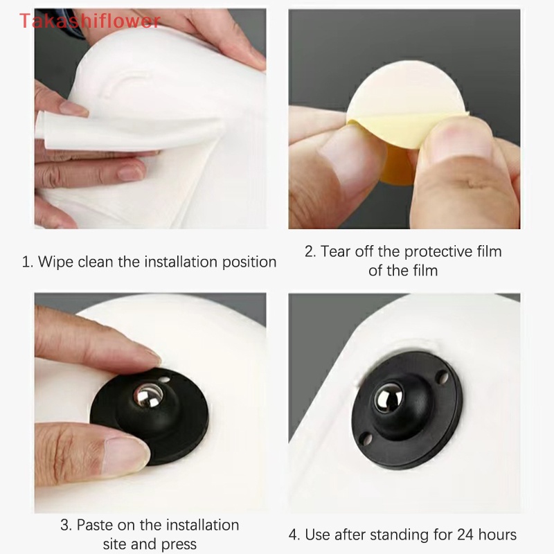 Bánh Xe Ròng Rọc Xoay 360 Độ Tự Dính Bằng Inox Chuyên Dụng Cho Thùng Rác Nội Thất