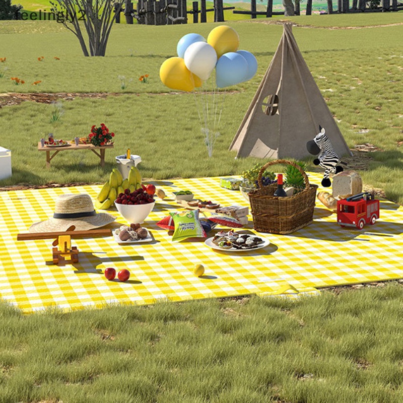 [Hàng Có Sẵn] Thảm Dày Có Thể Gấp Lại Chống Thấm Nước Để Đi Biển Cắm Trại Đi Bộ Đường Dài (F)