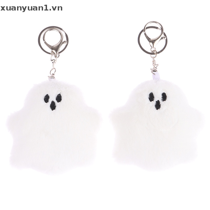 Móc Khóa Hình Ma Nhồi Bông Mềm Mại Đáng Yêu