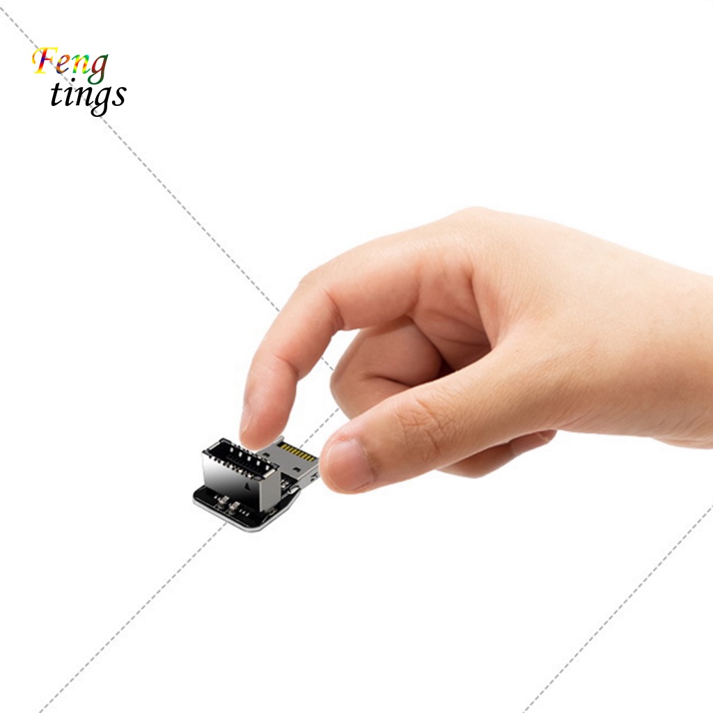 Bộ Chuyển Đổi Phía Trước Chống Nhiễu 90 Độ USB3.1 10G Cho Bo Mạch Chủ Máy Tính