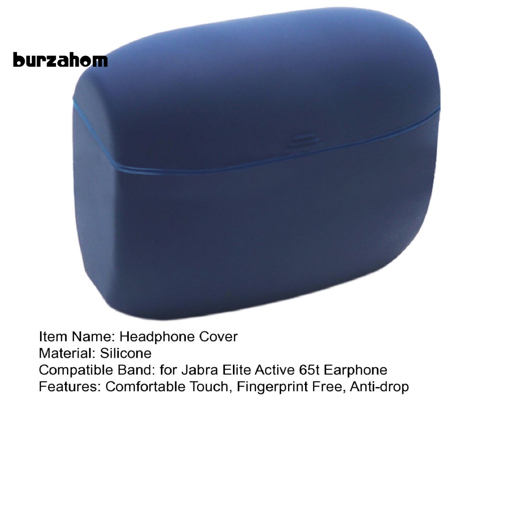 1 Bộ Đệm Tai Nghe Chống Sốc Có Thể Sạc Lại Kèm Móc Treo Dành Cho Jabra Elite Active 65t