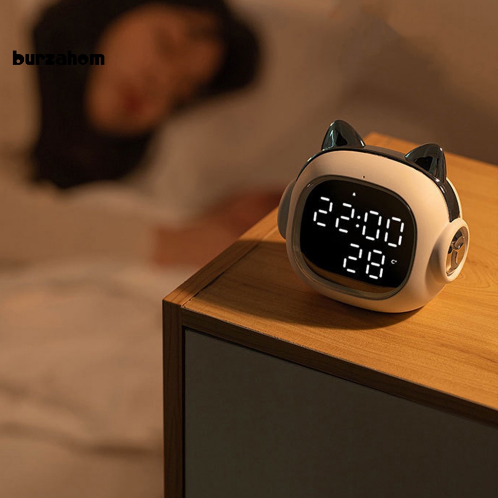 Loa Bluetooth Không Dây Hình Mèo Dễ Thương Có Đèn LED Kỹ Thuật Số