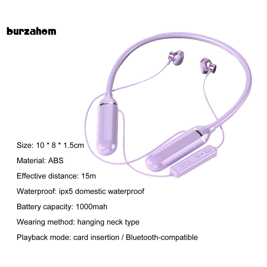 Tai Nghe Nhét Tai Đeo Cổ Giảm Tiếng Ồn Kết Nối Bluetooth Có Micro Tiện Dụng Khi Chơi Thể Thao