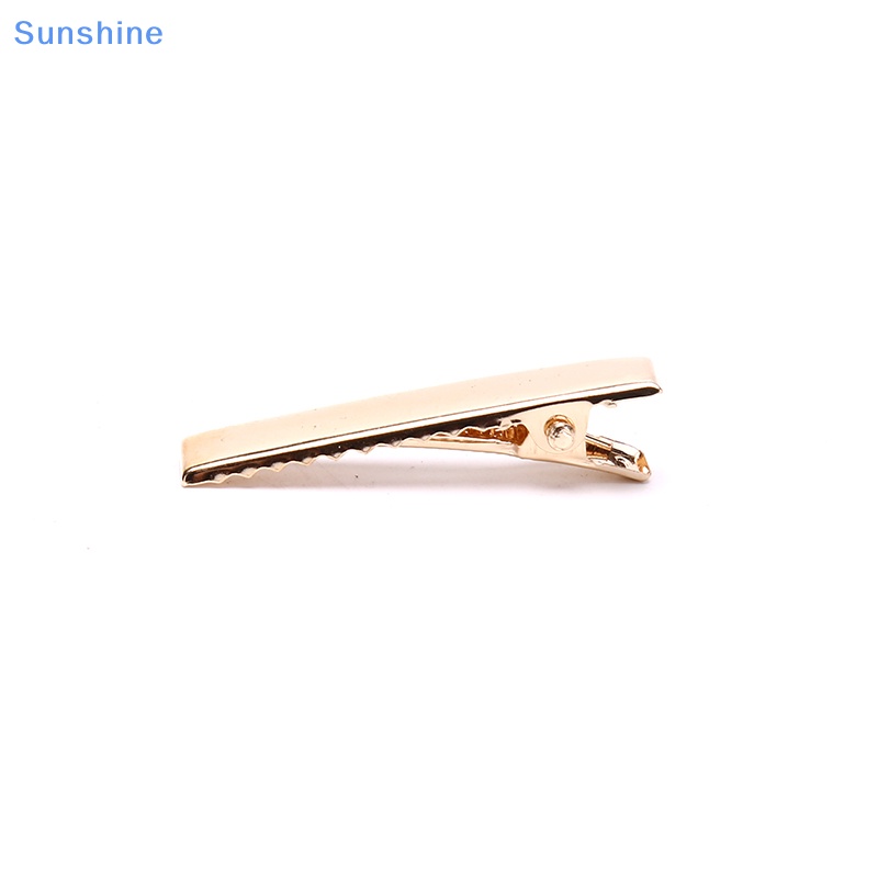 Set 100 Kẹp Tóc Cá Sấu Bằng Kim Loại Màu Vàng KC DIY