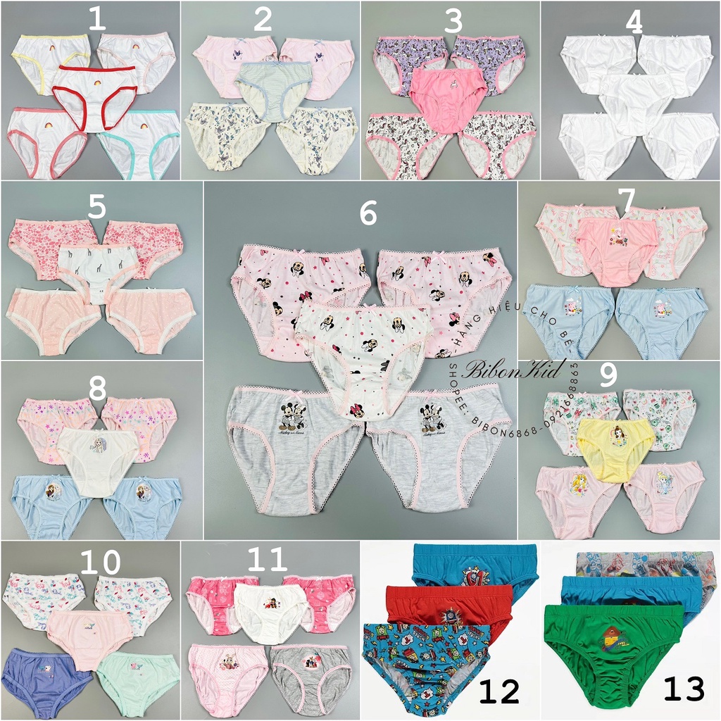 Set quần chip form nhỏ AUTH UK từ 1-1.5y đến 7-8y link 2