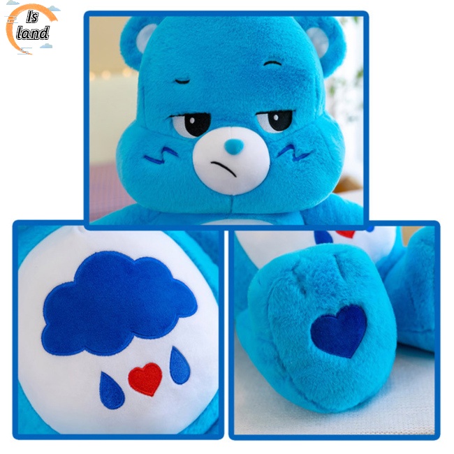 Thú Nhồi Bông Hình Gấu Thỏ Màu Cầu Vồng Dễ Thương 27cm