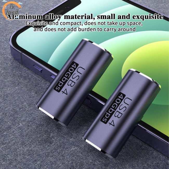 Đầu Nối Chuyển Đổi Type-C 4.0 Cái Sang C Cái 40gbps Pd100w Cho Máy Tính Bảng Thunderbolt 4