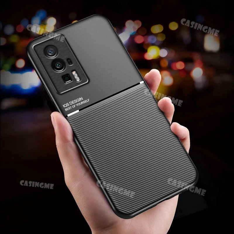 Ốp Điện Thoại Phối Da Mềm Có Vòng Nhẫn Từ Tính Cho Xiaomi Poco F5 Pro 2023 Poco F5 PocoF5 Pro F5Pro F4 X4 GT PocoF5Pro PocoPhone 4G 5G