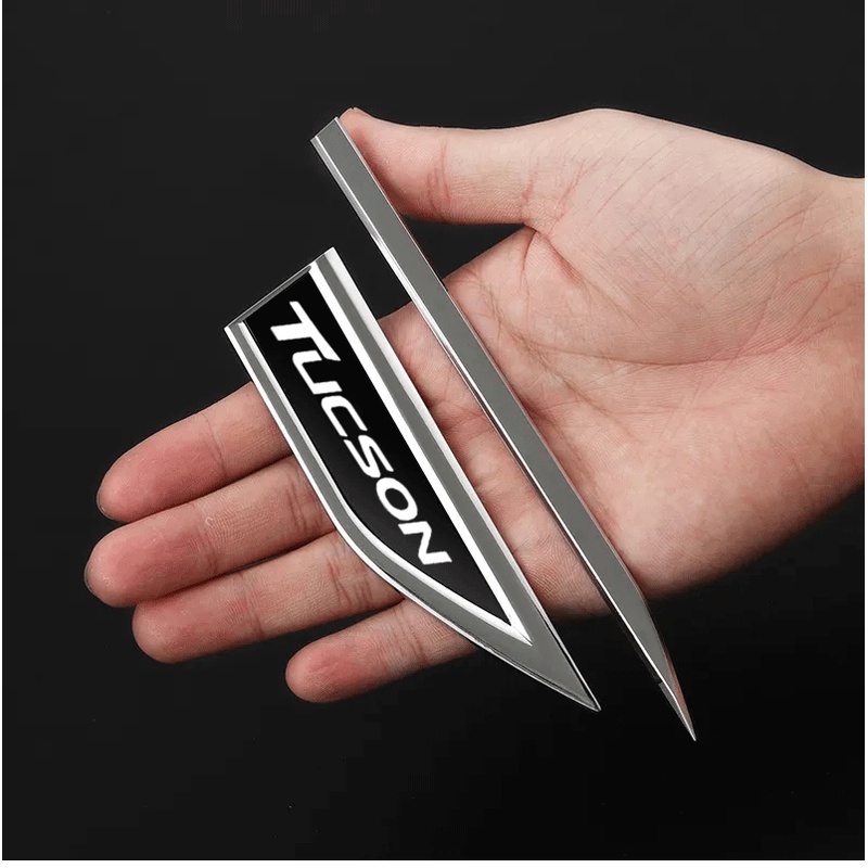 FENDER Miếng Dán Kim Loại Trang Trí Tấm Chắn Bùn Xe Hơi Hyundai Tucson ML TL NX4