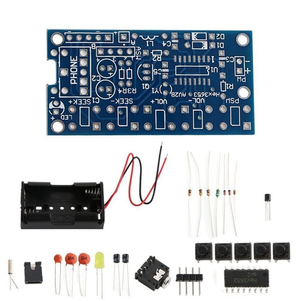 Wireless Stereo Fm Radio Receiver Module Pcb Diy Electronic Kits 76Mhz-108Mhz Environmentally Friendly Materials [Q/5]
