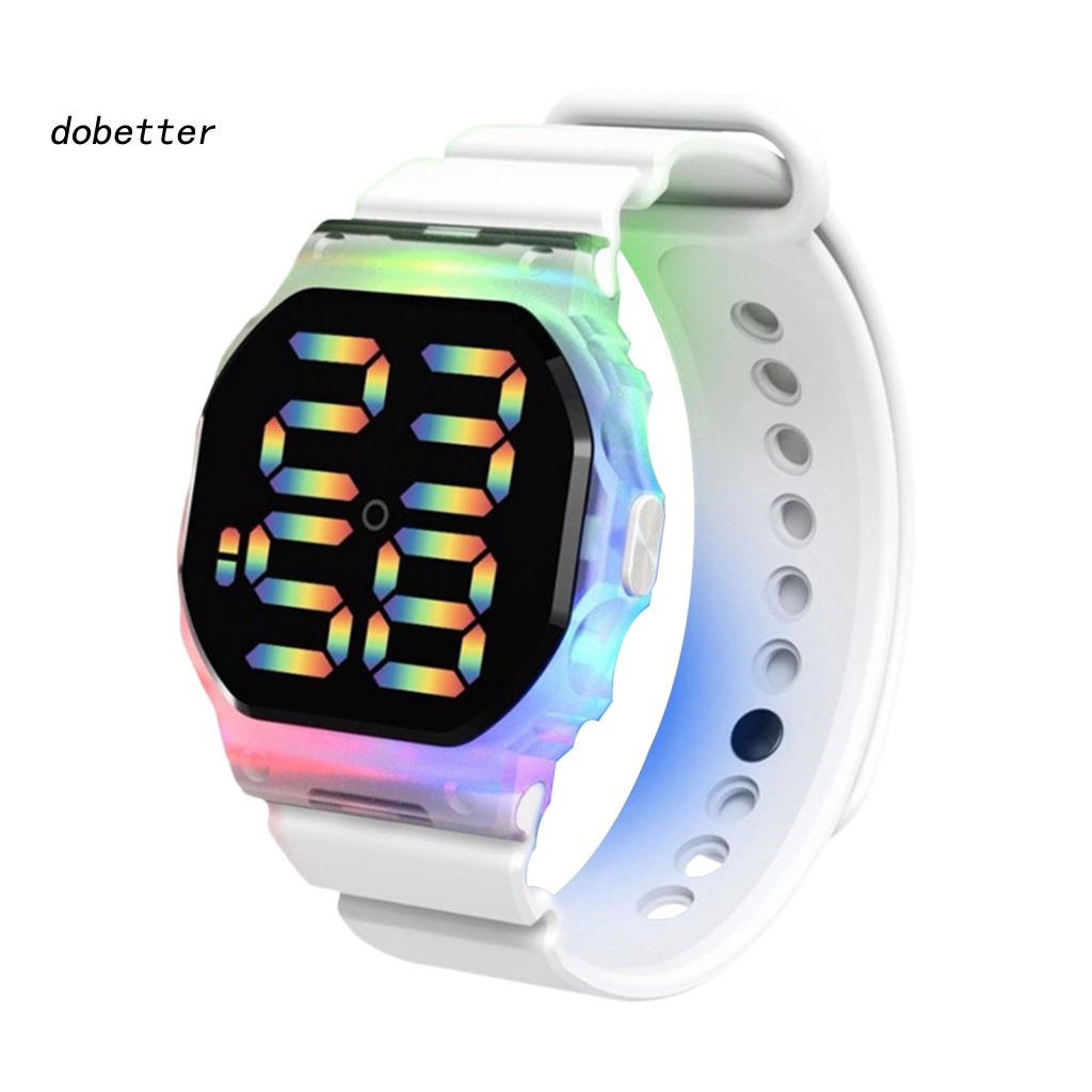 Đồng Hồ Điện Tử Màn Hình LED Thay Đổi Màu Sắc Chống Nước 30M Dobetter &gt; Cuộc Sống Hàng Ngày