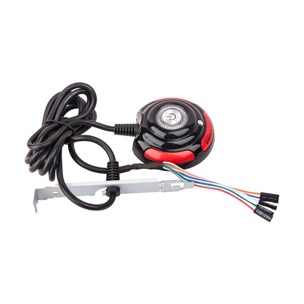 1.6M Desktop Pc Computer Case Poweron Power Supplies On Off Reset Switch With Cables External Remote [Q/5]