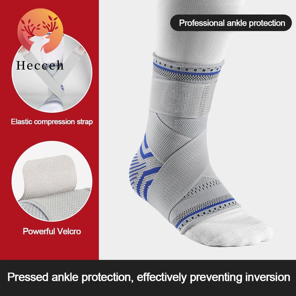 Đai Quấn Bảo Vệ Mắt Cá Chân Bằng Nylon Dệt Kim Co Giãn Giảm Đau Khi Chơi Thể Thao