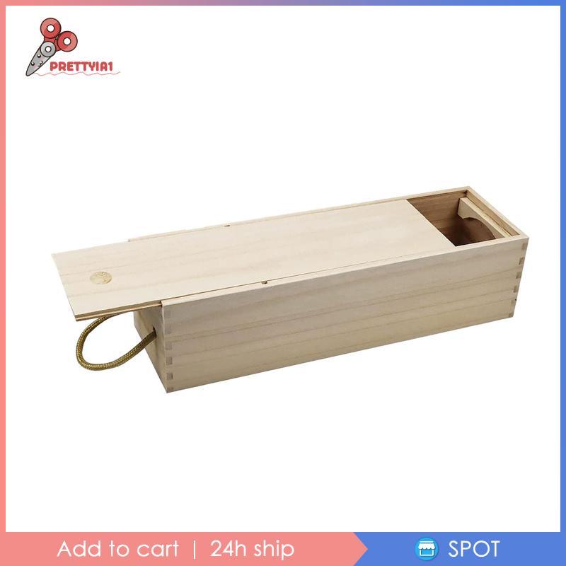 [Prettyia1] Hộp Đựng Quà Bằng Gỗ 34Cmx11Cmx11cm Cho Tiệc Tùng