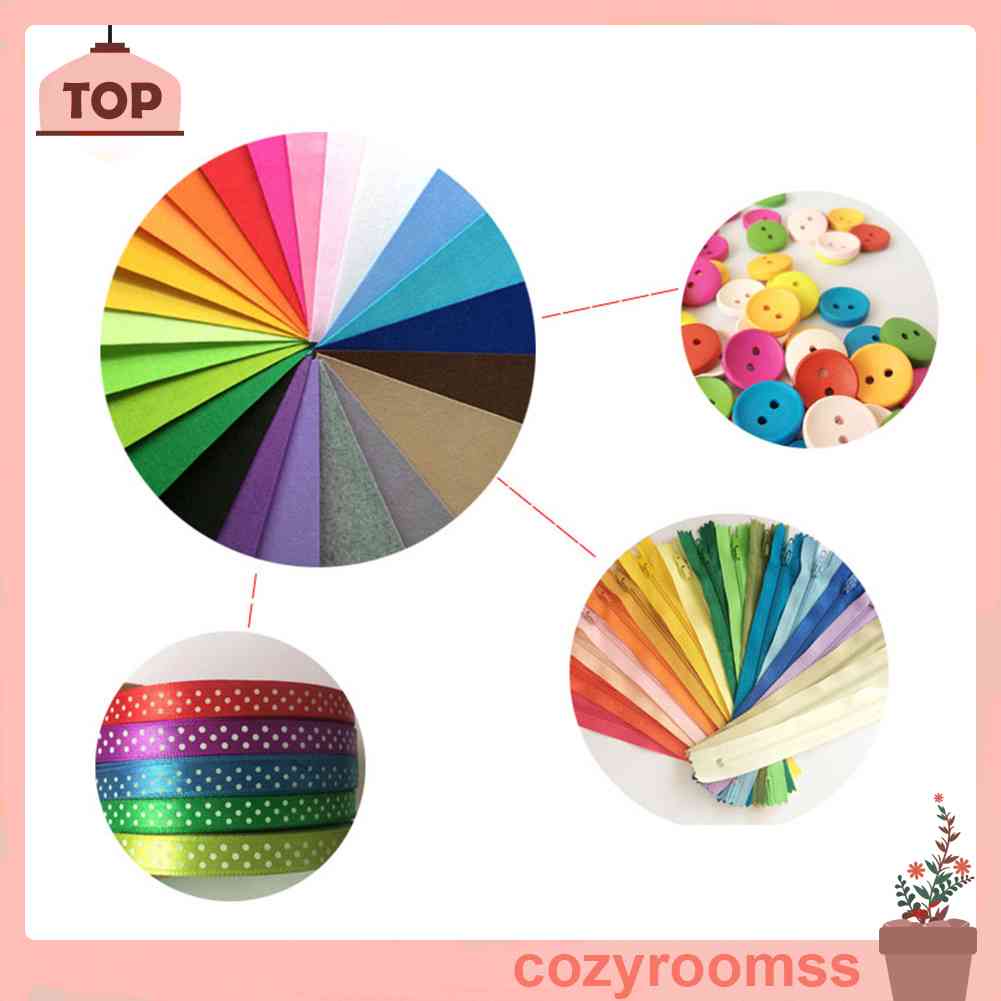 Set 40 Tấm Vải Nỉ Hình Vuông 20x10cm Nhiều Màu Sắc Dùng Để Làm Đồ Trang Trí Thủ Công Đa Năng