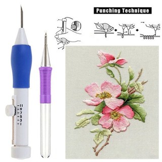 Magic Embroidery Pen Punch Needles Set DIY Sewing Tools with Storage Box