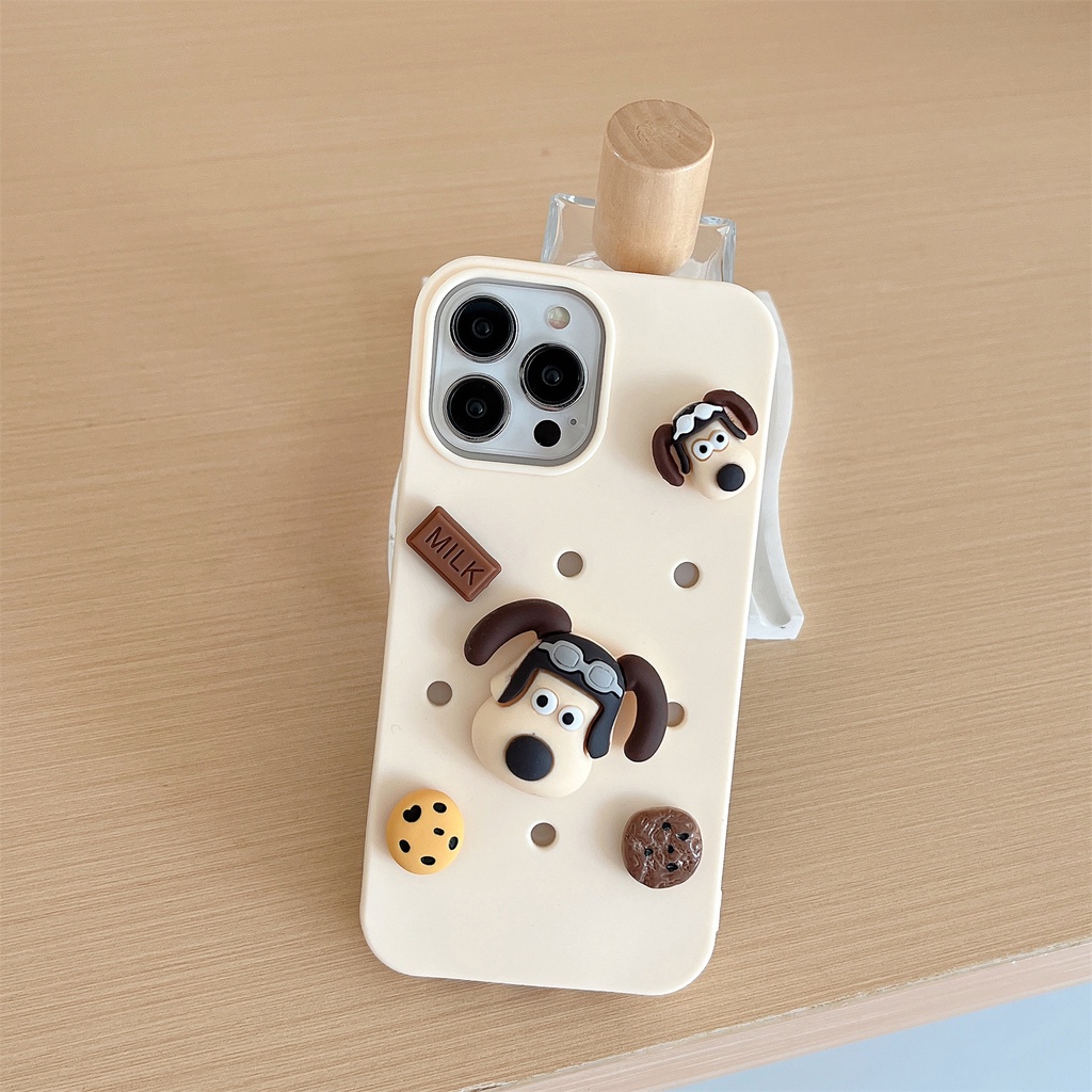 Ốp Điện Thoại Tpu Silicon Mềm Màu Kẹo Hình Chú Cún Sanrio 3D DIY Cho iPhone 14 13 12 11 Pro Max
