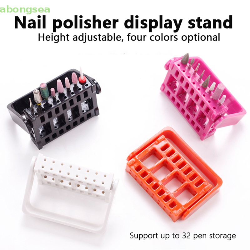 Giá Đỡ Đầu Mài Móng Tay 16 Lỗ Tiện Lợi