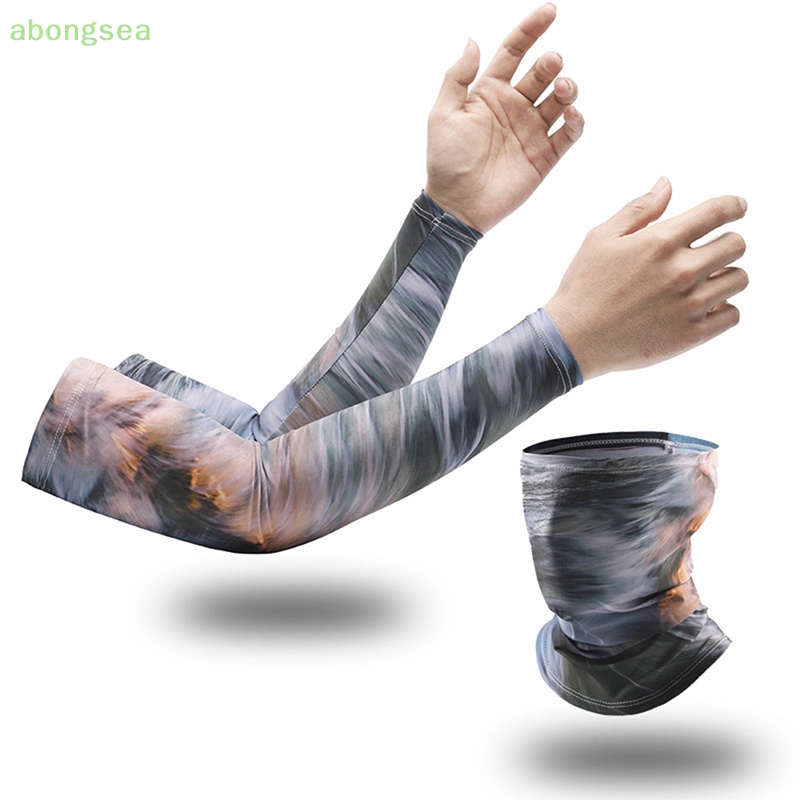 Abongsea Set Khăn Choàng Cổ + Mặt Nạ Chống Nắng + Tia UV Khi Hoạt Động Thể Thao Ngoài Trời