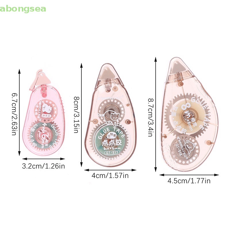 Abongsea Cuộn Băng Keo Hai Mặt Họa Tiết Chấm Bi