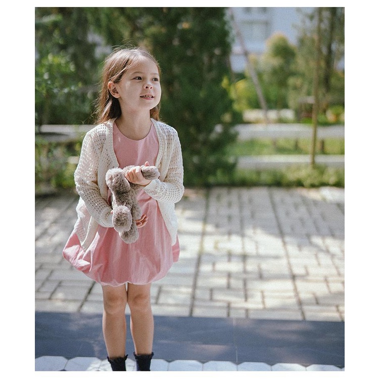 Đầm Công Chúa Sát Nách Dáng Ngắn Kiểu Hàn Quốc Dễ Thương Cho Bé Gái