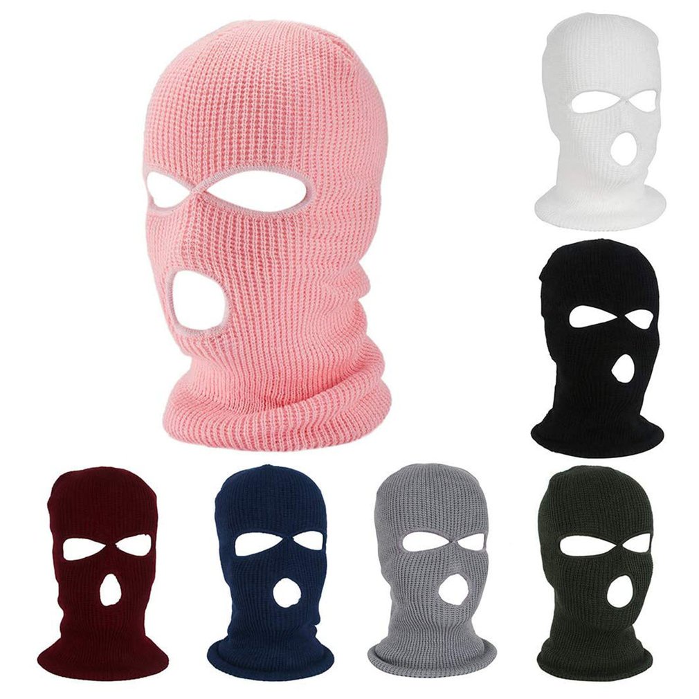Ski Mask 3 Holes Outdoor Riding Adultmth Windproof Bicycle Comfortable Sports Skiing Masks Equipment [Q/13]