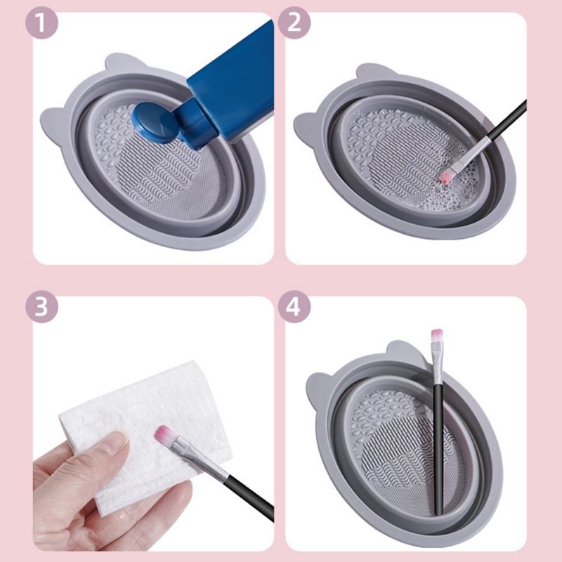 Miếng Silicone Vệ Sinh Cọ Trang Điểm Đa Năng Tiện Dụng