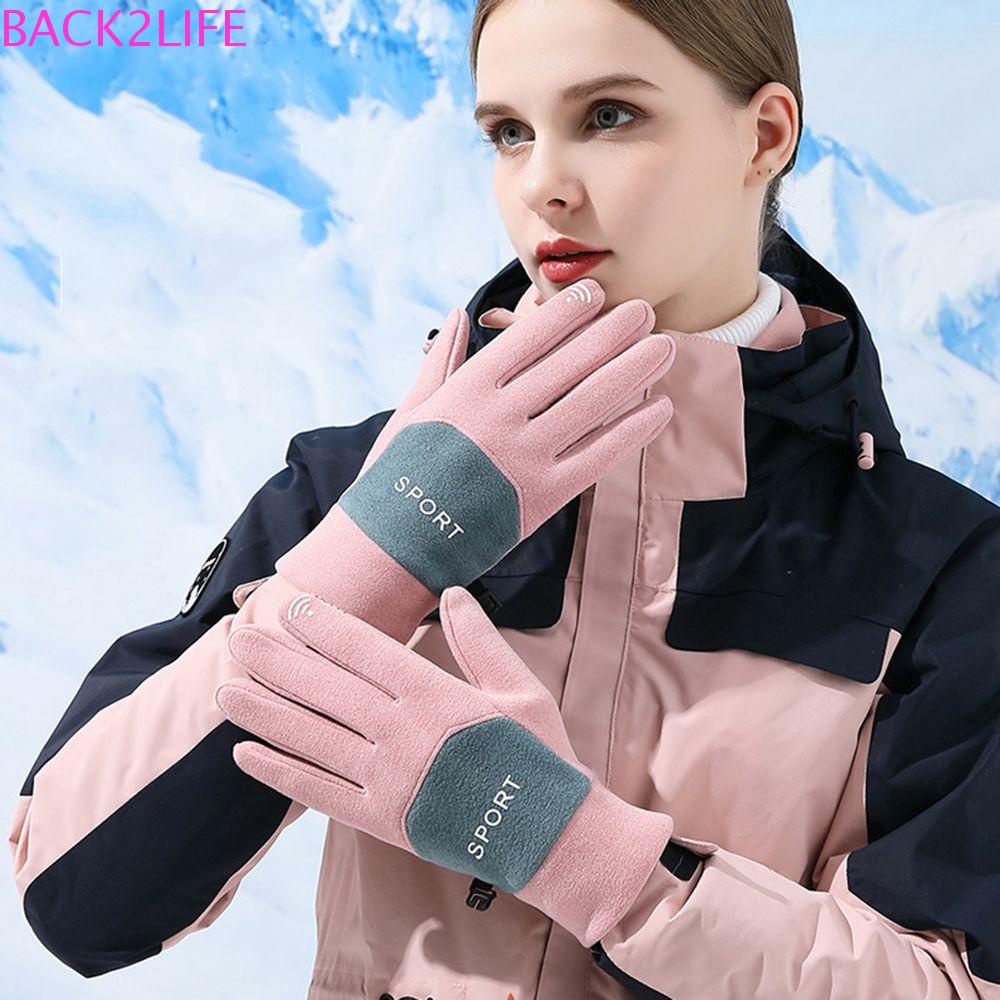 Găng Tay Nhung Giữ Ấm Chống Trượt Có Thể Chạm Màn Hình Cảm Ứng BACK2LIFE