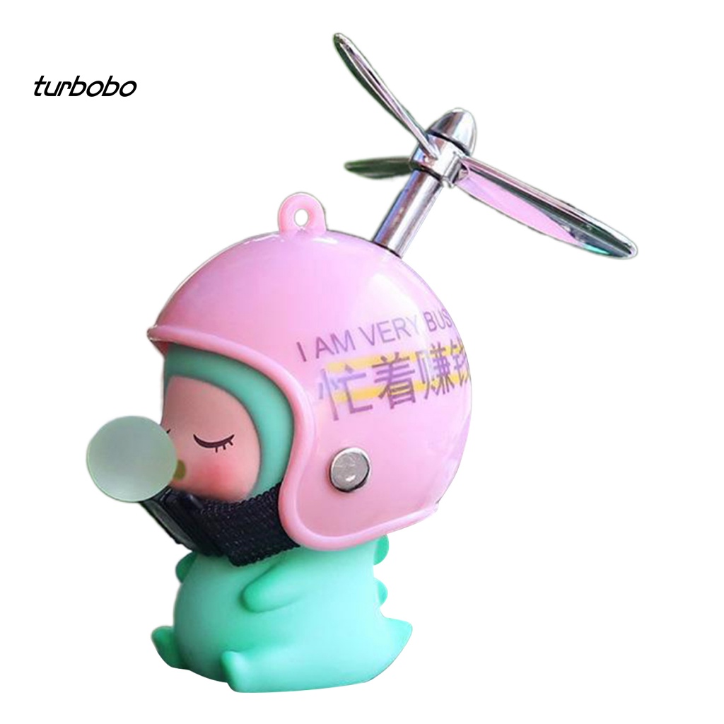 Turbobobo Đồ trang trí Búp Bê Mặc Mũ Bảo Hiểm Trang Trí Đẹp Mắt