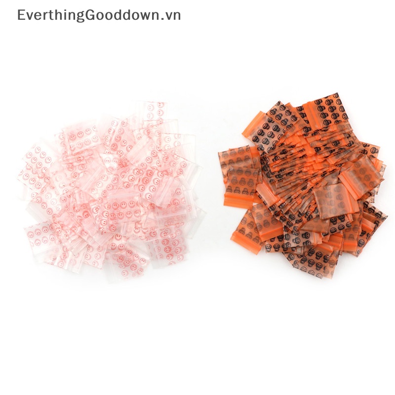 Everthinggooddown 100 Túi Nhựa Đựng Đồ Đa Năng 8MIL 2.5 * 3cm