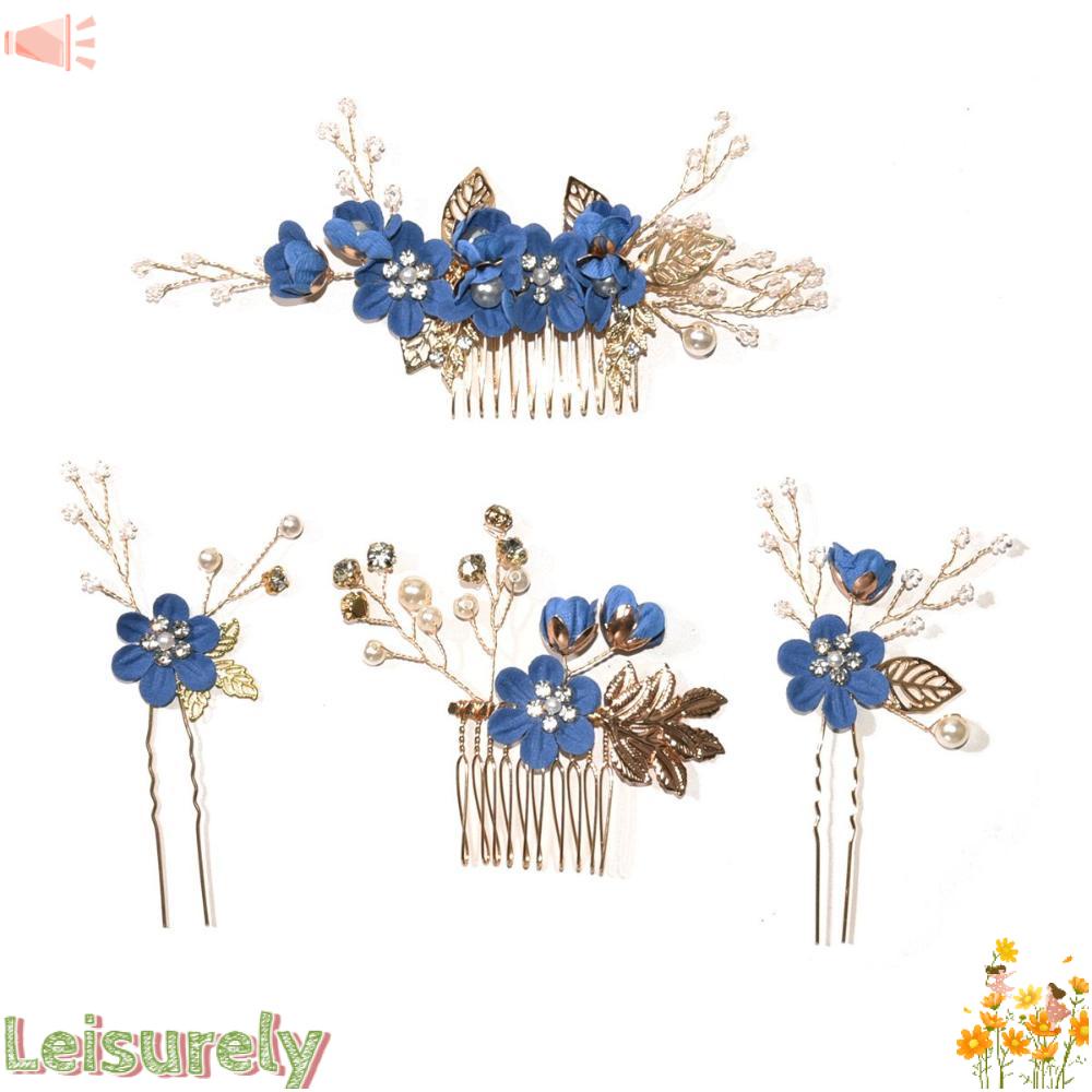 Lược Cài Tóc Hình Chiếc Lá Sang Trọng Cho Đám Cưới|Kẹp Tóc Hình Vương Miện Cho Cô Dâu