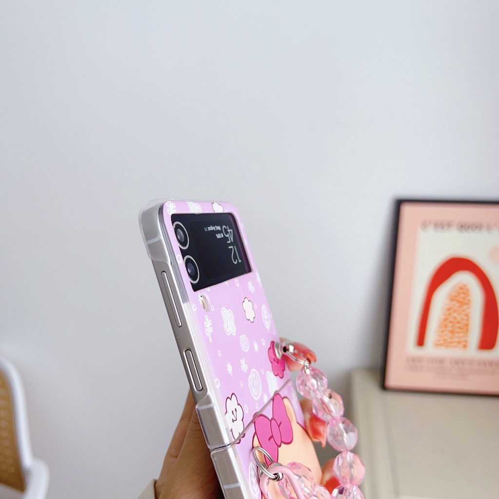 Ốp Điện Thoại PC Họa Tiết Hoạt Hình Anime Dễ Thương Cho Samsung Galaxy Z Flip 4 Z Flip 3 Samsung Z Flip4 Z Flip3