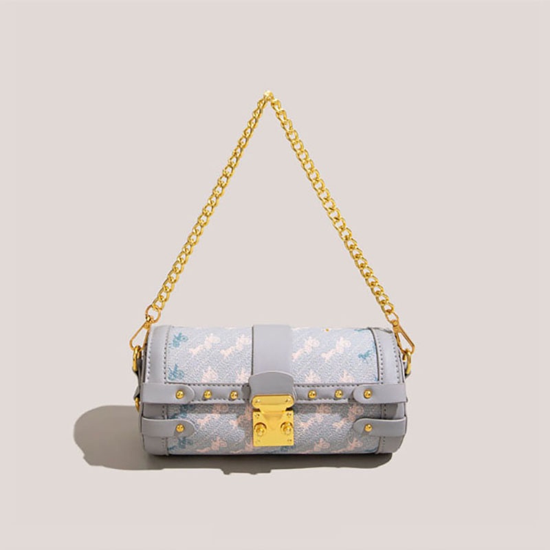 Túi Xách Phối Dây Xích Đeo Vai Kiểu retro Thời Trang Cao Cấp Cho Nữ