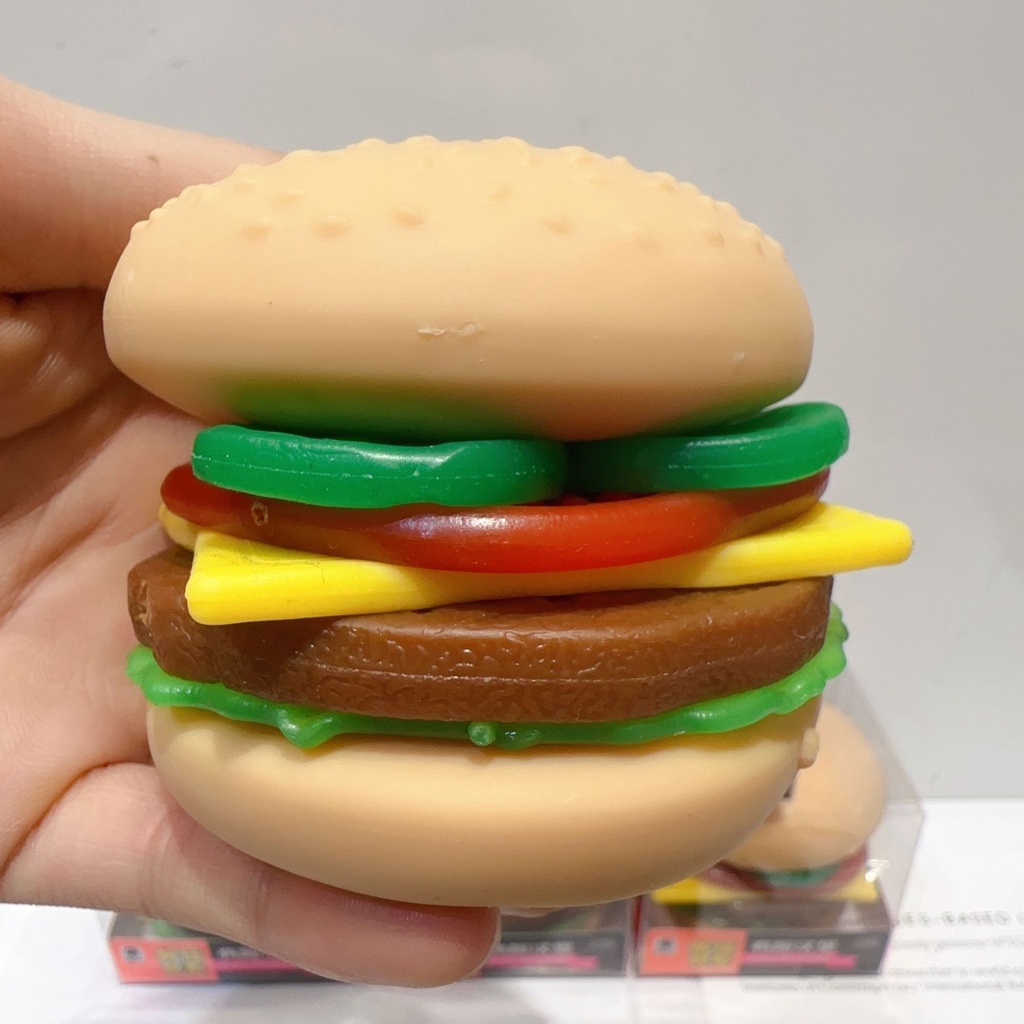 Mới Đồ Chơi Xốp Squishy Giảm Stress Hình Hamburger Dễ Thương Cho Bé