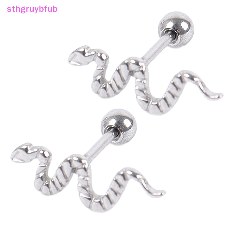 Khuyên Xỏ Sụn Tai / Môi / Cơ Thể Bằng Titan Hình Rắn Độc Đáo